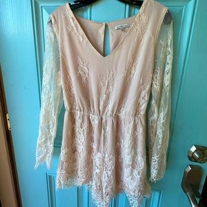 Blush Lace Romper